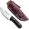 GCS Handmade Micarta Handle D2 Tool Steel Tactical Hunting Knife with leather sheath Full tang blade designed for Hunting &amp EDC GCS 311