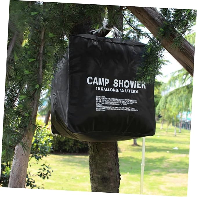 Solar Heating Bag Pouch Mesh Camping Shower Bag Solar Powered Shower for Outdoor Travel