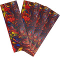 2-piece Set Of Knife Scales Blanks Red Yellow And Blue Mixed Color DIY Resin Handle Material(4pcs)
