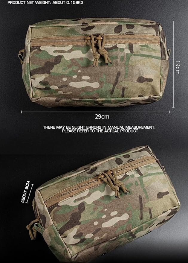 Tactical G.P Wide Bag MOLLE Universal Multipurpose Packaging L.V119 Plate Carrier Combat Belt Extended Hunting Storage Bag