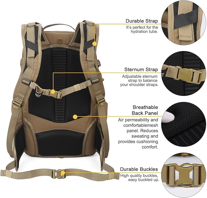 Mardingtop 35L Molle Tactical Military Backpack with Hydration Bladder for Men