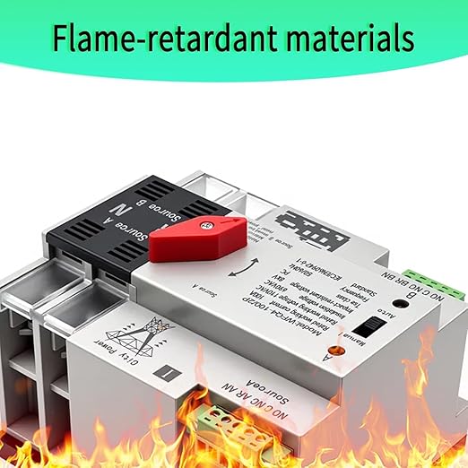 100Amp AC110V Auto Transfer Switch 3P Dual Power Switch General 60HZ Electrical Selector Switches for Home Generator Grid to AC Generator