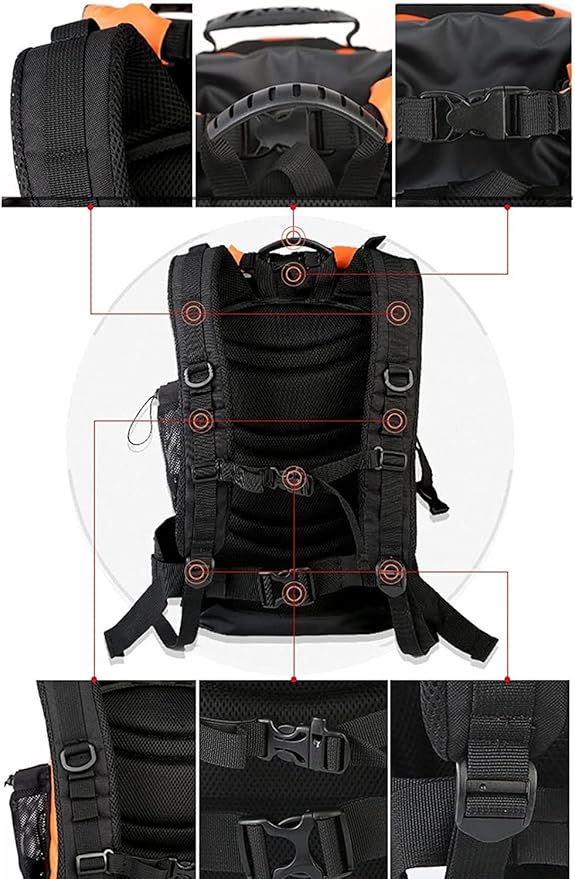 Large Capacity Waterproof Dry Bag Floating Mountaineering Backpack Roll-top Drying Bag for Kayaking Camping (Size : 20L)