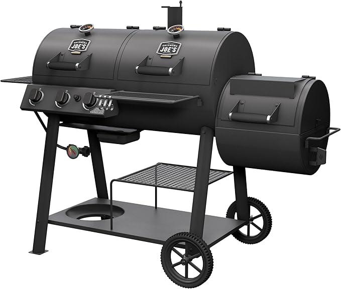 Oklahoma Joe's Canyon Combo DLX Charcoal and Propane Gas Smoker &amp Grill - 24203005