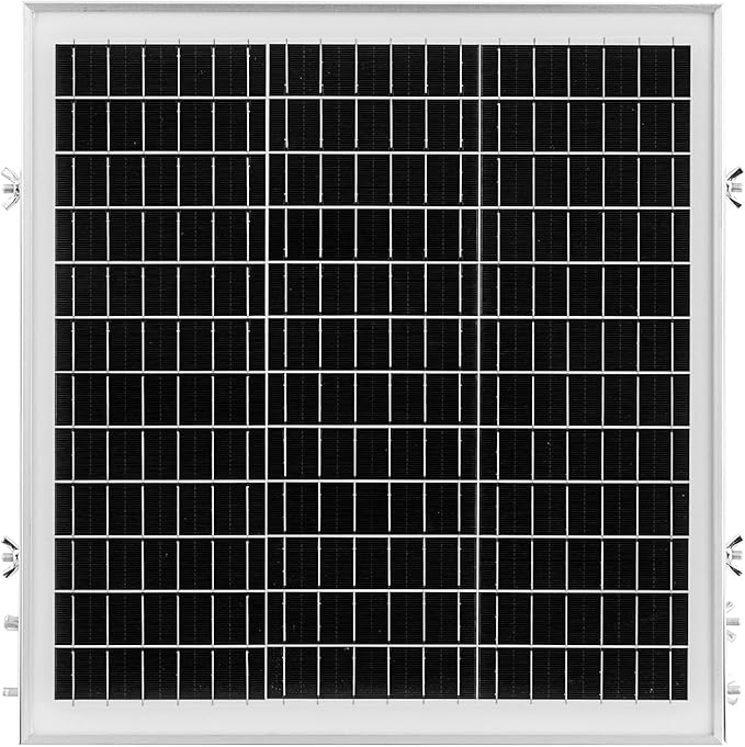 VEVOR 20W 12V Solar Battery Trickle Charger Maintainer Mono Solar Panel Battery Charger with Built-in MPPT Controller &amp Adjustable Mount Bracket IP65 Waterproof for Car Boat RV Trailer House Roo