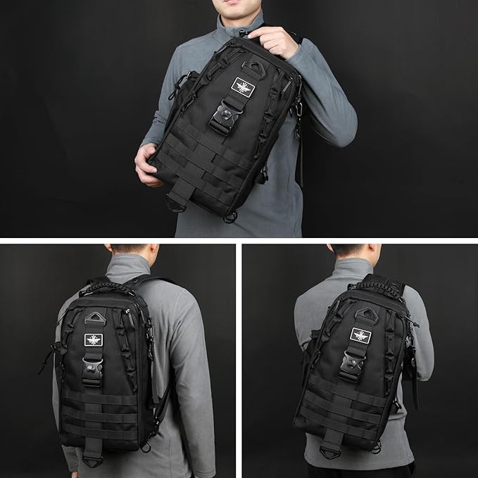 Outdoor Tactical Backpack Multifunctional Duffel Bag Large Capacity Waterproof Lightweight Hiking Backpack