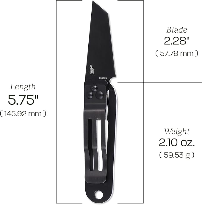 CRKT K.I.S.S. Everyday Carry EDC Folding Knife with Frame Lock: VG10 Steel Plain Edge Blade Stainless Steel Handle 5500KN