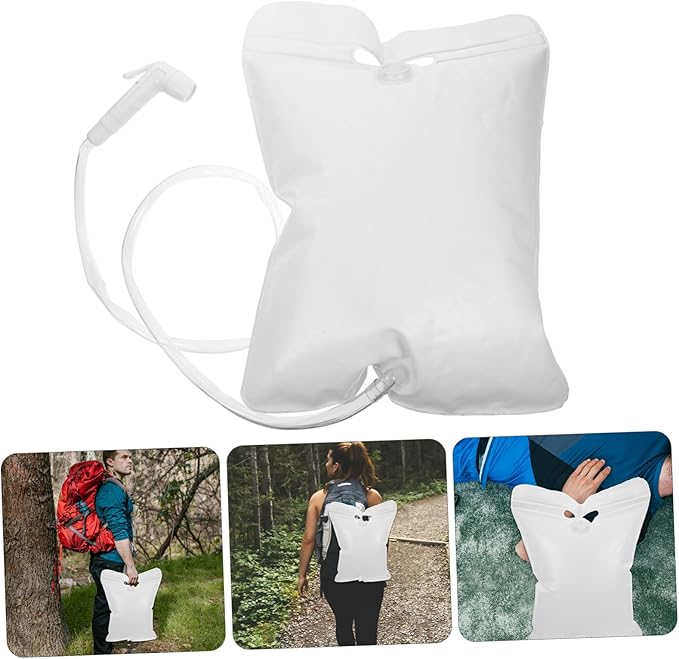 Portable Outdoor Shower Bag Lightweight Water Bag for Camping Hiking Emergencies Includes Showerhead for Control Durable Compact Design