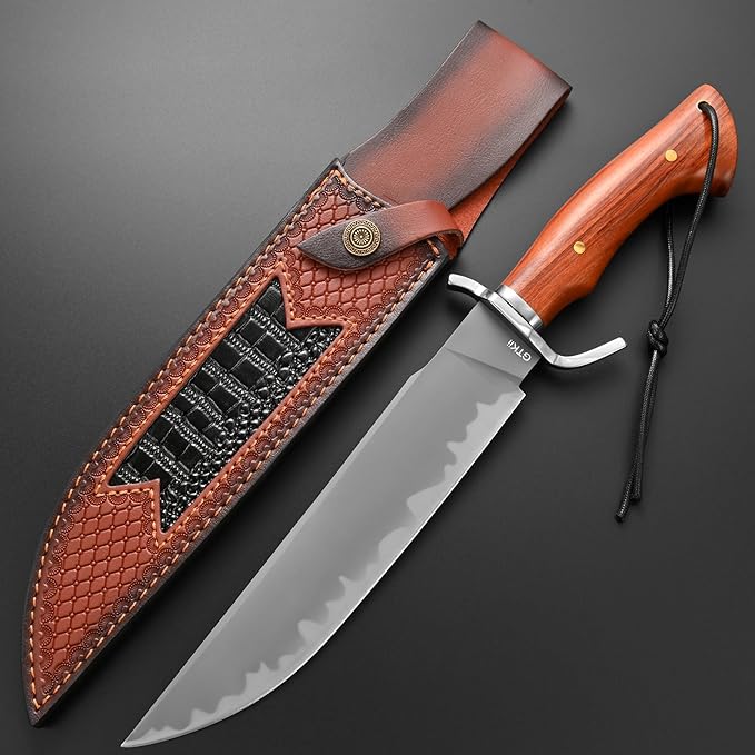 Gtkii GTK46 Fixed Blade Knife SKD-11 Steel Blade Rosewood Handle Fix Knifes for Outdoor Camping Hunting Collection