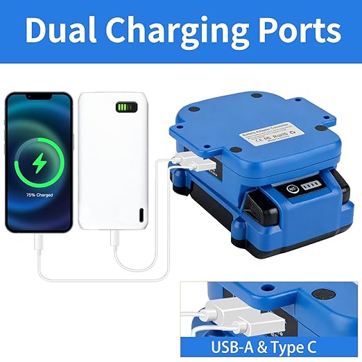3.28FT for Starlink Mini Power Cable Compatible with Kobalt 24V Battery Battery Adapter Direct to Starlink Mini DC 18AWG Power Cable (Blue)