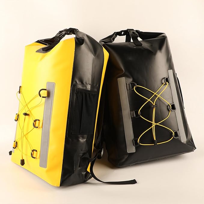 Dry Backpack Water Proof Dry Bag Backpack 30L With Meshes Pocket Adjustable Strap Roll Top Dry Bag For Kayaking Rafting