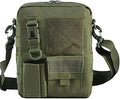 Outdoor Tactical Sling Bag MOLLE Crossbody Pack Chest Shoulder Backpack(Green)