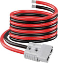 ELFCULB 6AWG Anderson 120A Connector Winch Power Cable Battery Quick Connect Jumper Cables for Forklift Car Motor Tractor(6FT)