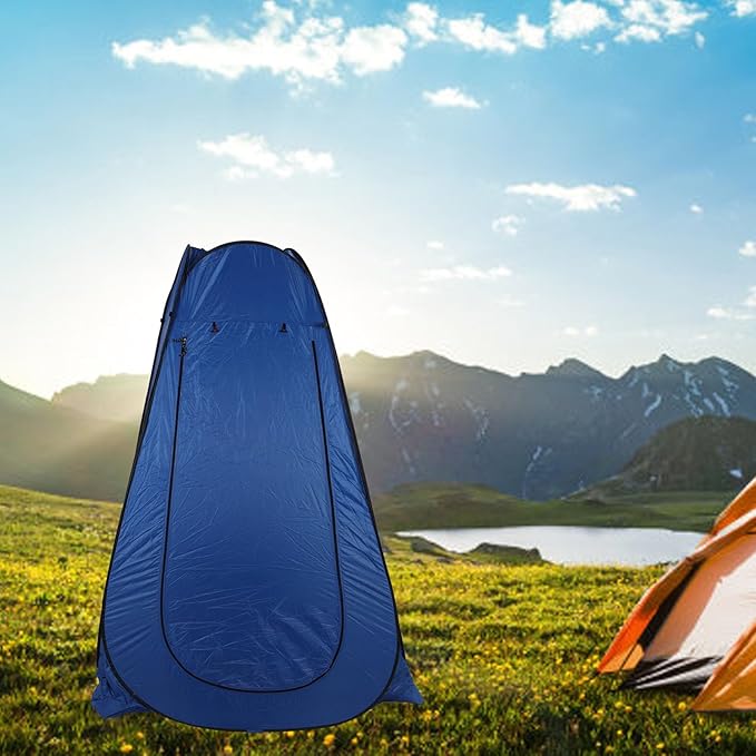 RiToEasysports Shower TentOutdoor Camping Toilet Tent Dressing Changing Room with 2 Windows for Hiking Beach Picnic Fishing
