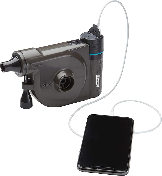 Coleman OneSource Rechargeable Outdoor Camping Gear: Camp Shower Cordless Vacuum Fan Speaker &amp Air Pump Options with Included Rechargeable Battery