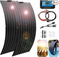 1600W Solar Panel Kit with 40A Charge Controller 2 * 800W Flexible Monocrystalline Solar Panel Kit Photovoltaic Module for 12-24V Car Battery Camper RV Yacht Battery Boat