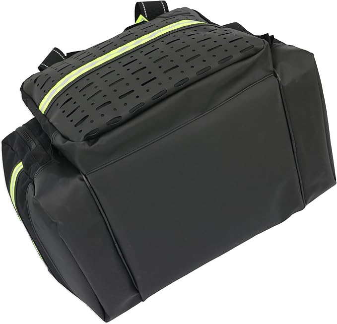 Lightning X Personalized EMT Trauma Bag – Large ALS Medical Bag with 6 Color-Coded Pouches MOLLE Panel Waterproof Bottom Reflective EMS Gear Custom Embroidered Name or Logo | LXMB35