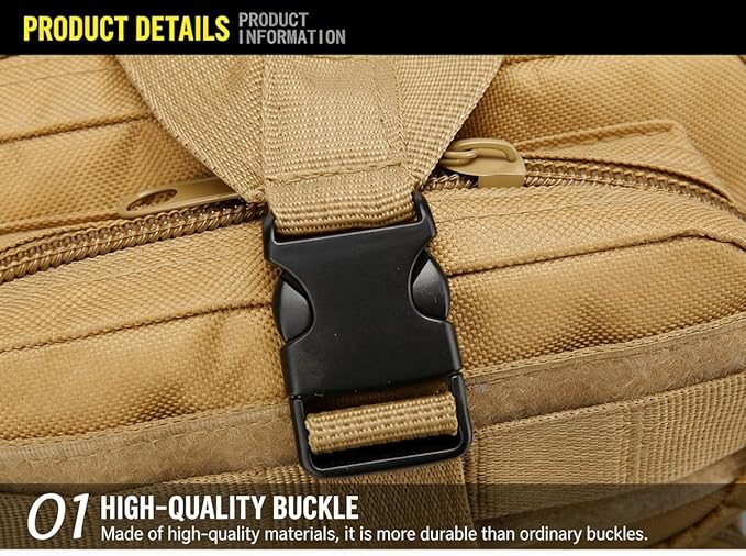 LINGYUE Waterproof Tactical Bagpack 25L Outdoor Hiking Backpack For Outdoor Camping Hunting Travel Trekking(G)