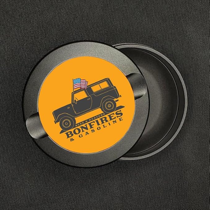 Buzz &amp Heaters Metal Container for Zyn | Metal Holder for Zyn |Metal Can for Zyn | Metal Container for Zyn Holder | Metal Pouch Cans for Zyn | Americana Gifts For Zyn| Bonfires &amp Gasoline