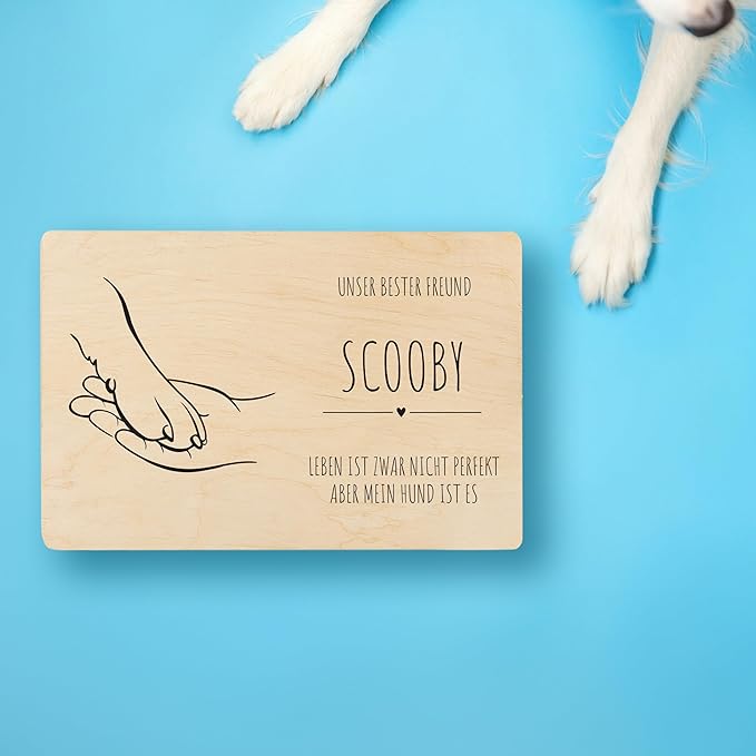 Creative Deco Personalized Wooden Storage Box Memory Box Pet | 11.8x7.87x5.51in (+-0.5) | Minimalistic | Hinged Lid Handles Engraving | Gift Box | UNSANDED Keepsake Souvenir Chest