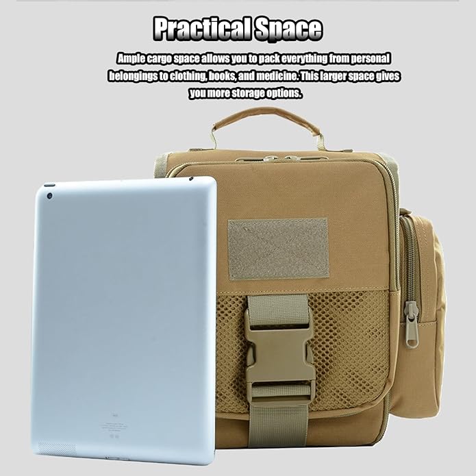 Small Canvas Messenger Bag Classic Vintage Shoulder Bag Water Proof Tactical Bag Crossbody Casual Pack for Unisex