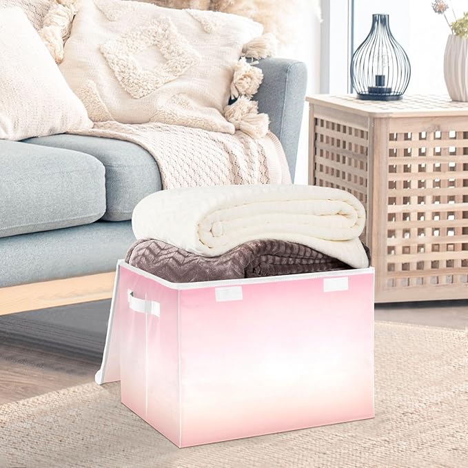 Gradients Storage Containers with Lids Foldable Container Storage Quart Storage Containers for Office Supplies Office