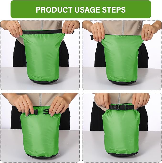 6 Pcs Waterproof Dry Bag Sack Lightweight Outdoor Dry Bags 35 L 20 L 15 L 10 L 5 L 3 L Waterproof Boat Bag for Kayaking Backpacking Hiking Camping Rafting(Dark Color)