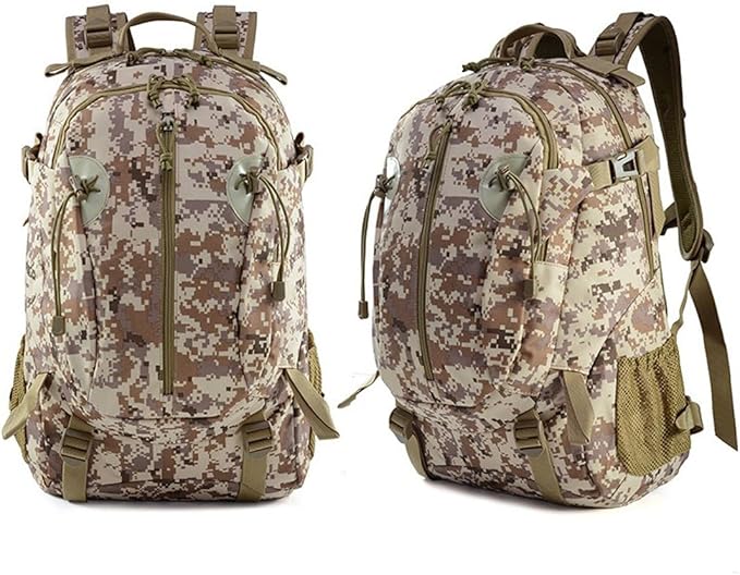 Tactical Backpack for Men Hiking Day Pack Military Rucksack Waterproof 30L EDC Bag Army Assault Pack (Desert Digital)