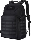 MOSISO 30L Military Tactical Backpack for Men Daypack 3 Day Bug Out Bag Hiking Rucksack with Bottle Holder for Sport Outdoor Hiking Camping Training Black