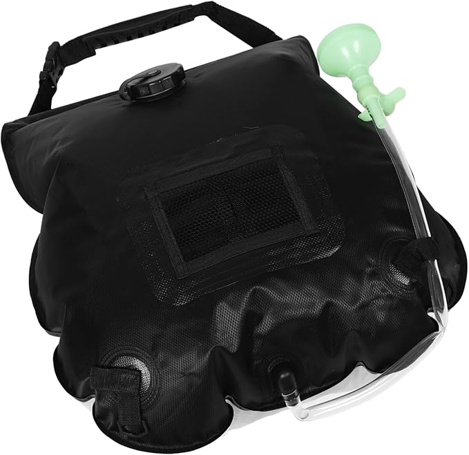 Milisten Solar Shower Bag Portable Heated Outdoor Shower with Removable Hose for Camping Hiking Beach and Travel Adventures