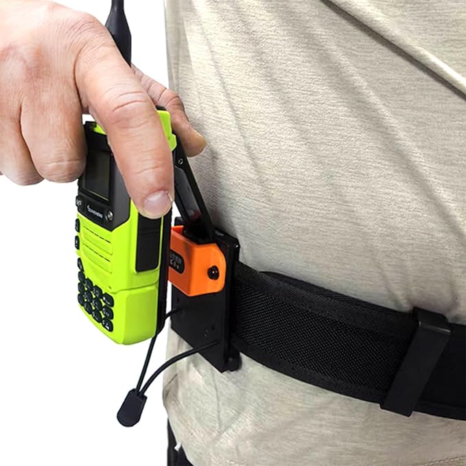 Tactical MOLLE Holder for Belt with Belt Metal Material Accessories Walkie Talkie Holder for Vest Or Pack