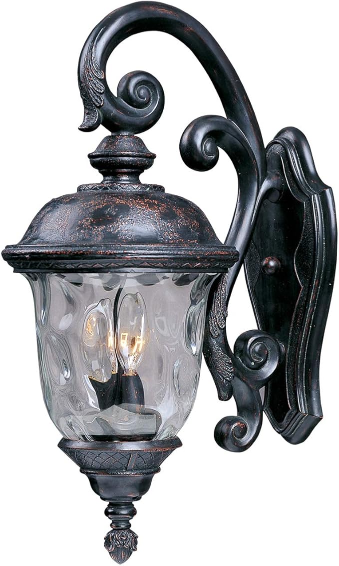 Maxim Carriage House DC-3 Light Outdoor Wall Lantern in Early American style-14 Inches Wide by 31 inches high