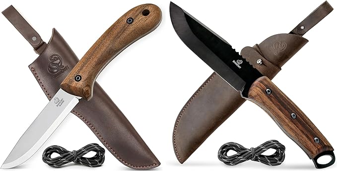 BeaverCraft BSH2 Glacier Bushcraft Knife BSH4 Dusk Bushcraft Knife Full Tang Fixed Blade Camping