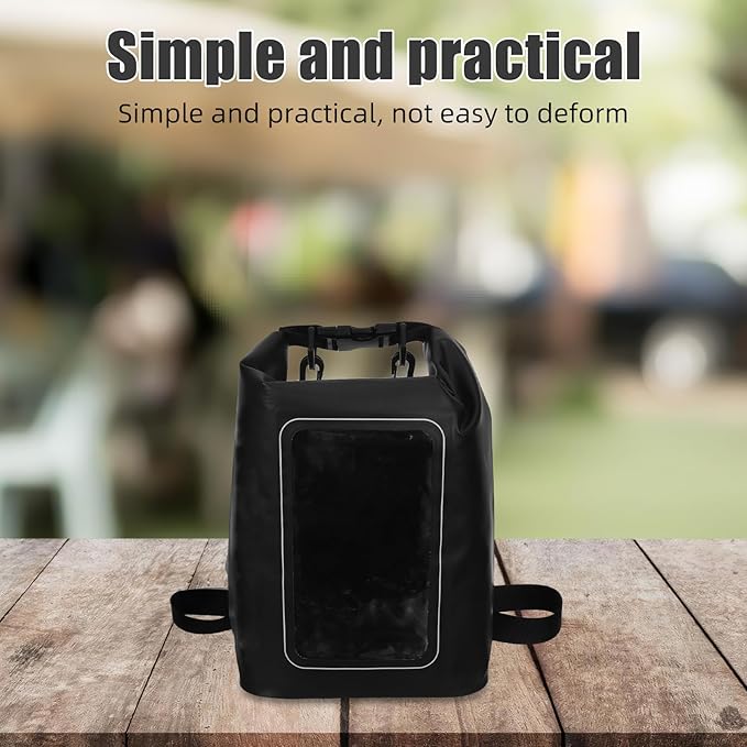 Swimming Mobile Phone Bag: Waterproof Phone Pouch for Outdoor Beach Trips Rainy Weather Protection Water Sports Snorkeling Black