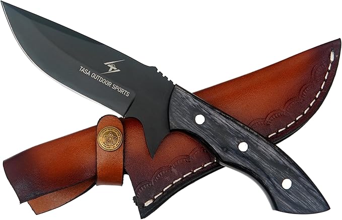 Fixed Blade Knife – Tracker Hunting Knife With Sheath - Tactical Survival Knife For Men - Full Tang High Carbon Steel - For Camping and Outdoor Use