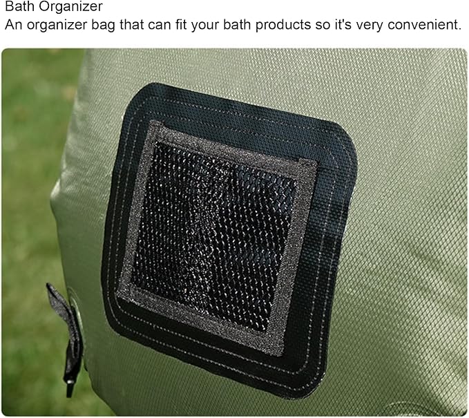Solar Camping Portable Shower Bag with Solar Heating for Outdoor Camping Hiking Beach