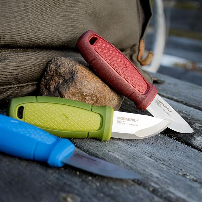 Morakniv Eldris Fixed-Blade Pocket-Sized Knife with Sandvik Stainless Steel Blade and Plastic Sheath 2.2-Inch.