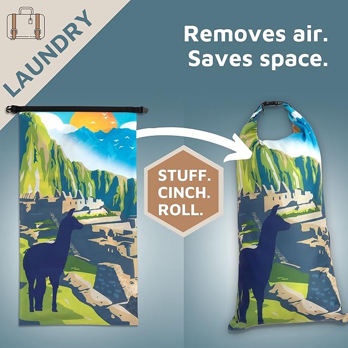 Large Compression Packing Cubes for Travel-Packing Cube Luggage Organizers 7 Piece Set for Checked Luggage-Ultralight Expandable/Compression Bags by TRIPPED Travel Gear (Bucketlist)