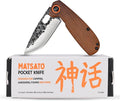 Matsato Folding Pocket Knife Small Pocket Knifes for Men &amp Women EDC Camping Knive Tactical Survival Knife Compact Folding Knife for Hunting Fishing Hiking and Outdoor Adventure 2.55 Inch bl