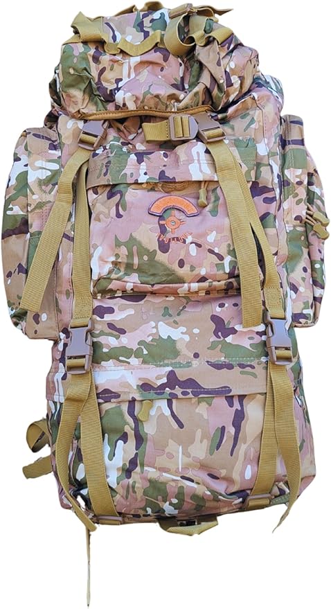 65L Military Backpack – 5DAY RECON Waterproof 900D Oxford Rucksack MOLLE System Heavy Duty Outdoor Bag for Hiking Travel &amp Huntingl (Multicam 65L)