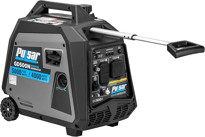 Pulsar Products GD500N 5000W Portable super-quiet Inverter Generator RV-Ready CARB Compliant