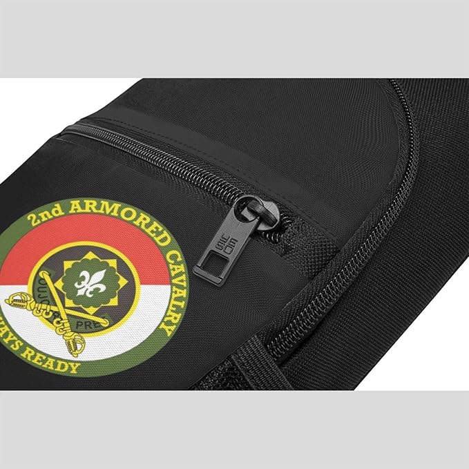 2nd Armored Cavalry with Sabres Chest Pack Leisure Shoulder Crossbody Chest Bag