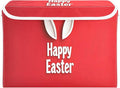 Doodle Happy Easter Pattern Foldable Storage Baskets Fabric Boxes with Handle Organizers with Flip-Top Lids Storage Bins for Home Bedroom Office
