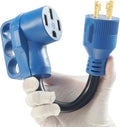 30 Amp to 50 Amp RV AdapterGenerator Plug 4 Prong 30 Amp Power to 50 Amp RVNEMA L14-30P to 14-50R RV Electrical Cord AdapterPlug Adapter Load Up to 30 Amp 250V 7500W 10/3 AWG 12 inch(4 Prong30M50F)