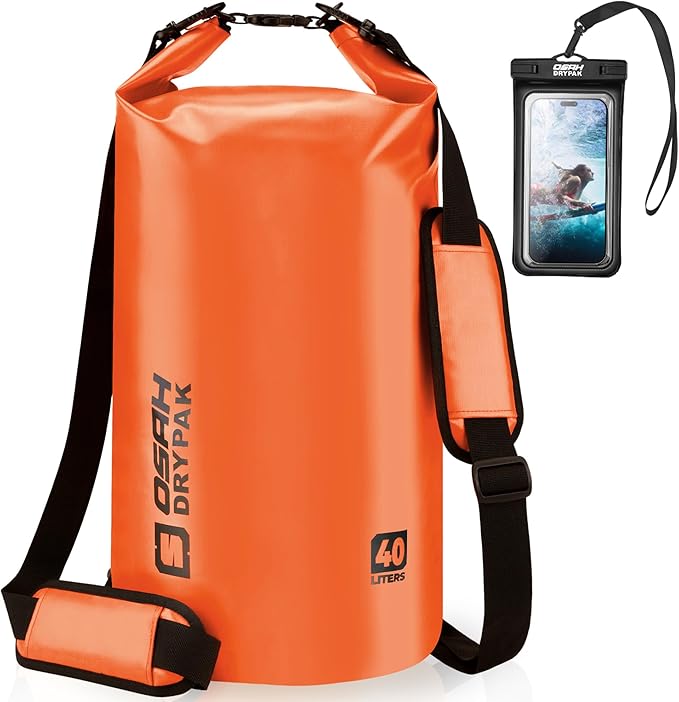 Waterproof Dry Bag 5L/10L/20L/30L/40L Roll Top Lightweight Storage Backpack with Phone Case for Women &amp Men Floating Waterproof Sack for Travel Swimming Kayaking Paddle Board Camping &amp B