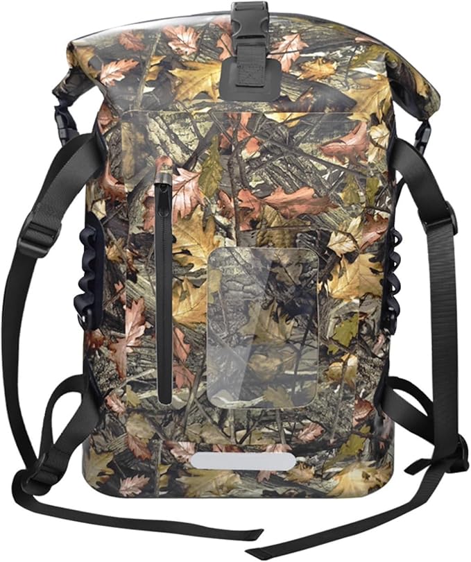 30L Waterproof Backpack Heavy Duty Water Sports Dry Bag Roll Top Waterproof Bag for Kayaking Hiking Swimming Boating BeachCamouflage