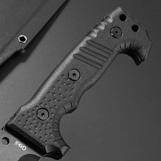 Gtkii GTK36 Fixed Blade Knife DC53 Steel Blade Full Tang Nylon Fiberglass Handle Massive EDC Fix Knifes for Camping Hunting Bushcraft