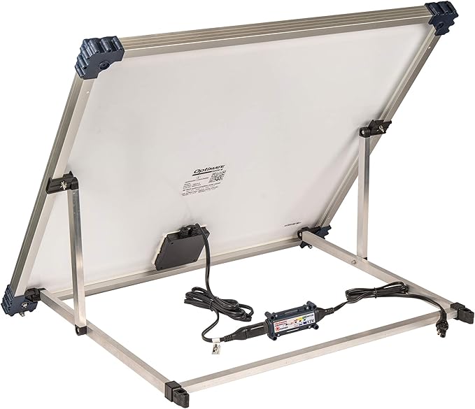 Optimate Solar 60W Travel kit TM523-6TK 6-Step 12V 5A Weatherproof Solar Battery Saving Charger &amp maintainer