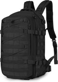G-raphy Tactical Backpack 20L Small Military Rucksack Daypack Molle Army Work Bag Motorcycle Backpacks for Men Women Camping Cycling Travelling Hiking Sports Outdoors (Black-2)