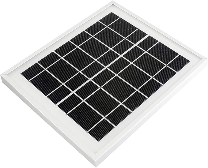 waveshare Solar Panel (6V 5W) with High Performance156 Monocrystalline Cell Toughened Glass Anodic Oxidation Aluminum Alloy for Use with Solar Power Manager